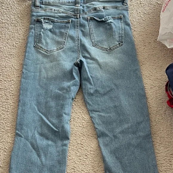 Kendall & Kylie High Rise Distressed Medium Blue Jeans - Picture 3 of 3